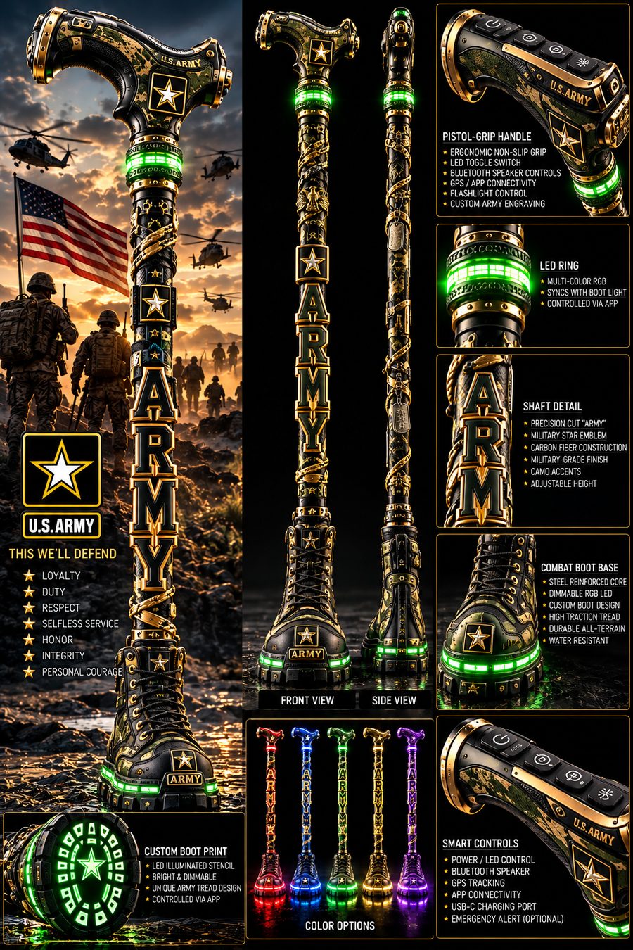 U.S. Army edition smart cane concept